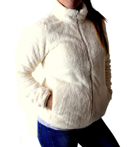Imagen 8 de 10 de Campera Peluche Piel Corderito Mujer The Big Shop