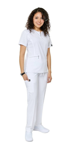 Uniforme Quirurgico/pijama Mujer Strech Xxl Blanco Dress A M