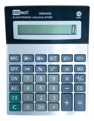 Calculadora Digital 12 Digitos A Pilha Mbtech Gb54460