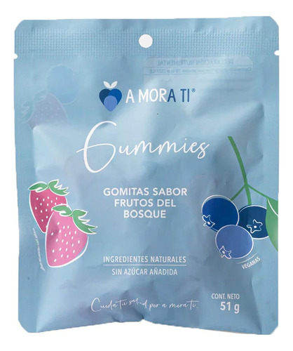 A Mora Ti Gomitas Sabor Frutos Del Bosque 51 G