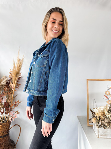 Campera Jean Lulyna Manga Princesa Mujer