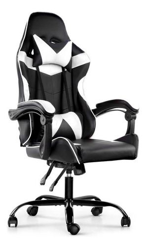 Silla Gamer Lumax Modelo Rom Super Oferta Negro/blanco