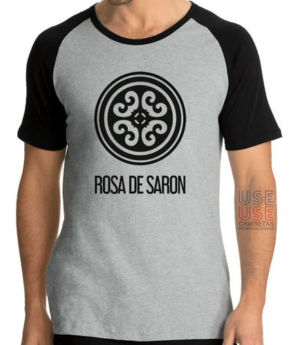 Camiseta Raglan Rosa De Saron Banda Gospel Católica Trdc 4