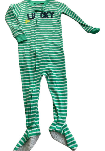 Mameluco Carters Verde Lucky 24 Meses Ropa Pijama Bebé Niño 