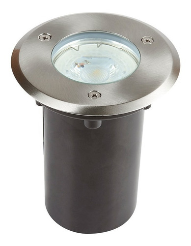 Imagen 1 de 5 de Lámpara Incrustar Piso Exterior Satinada Para Bombillo Gu10