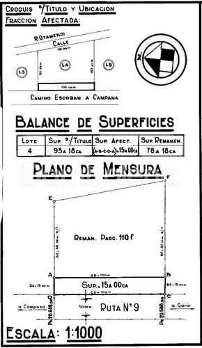 Imagen 2 de 6 de Terreno Lote En Venta O Permuta Sobre Colectora Este Ruta 9 Km65en Campana, Zona Norte