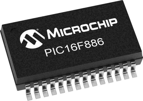 Microprocesador Pic 16f886 I/so Smd Microchip Pack X5 Unid