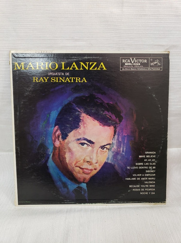 Mario Lanza Orquesta De Ray Sinatra Disco Lp Vinilo Acetato