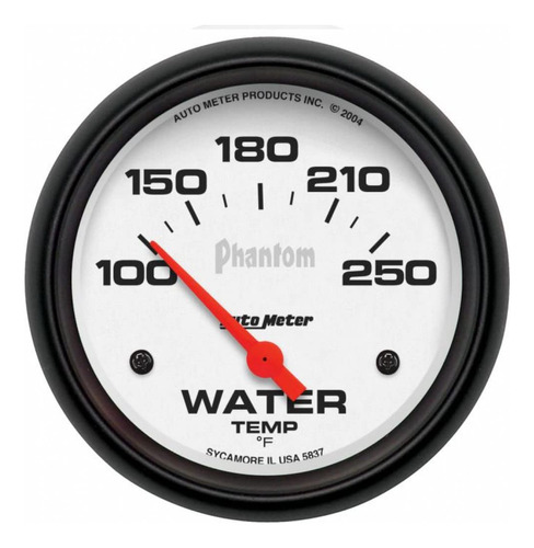 Autometer Medidor Temperatura Agua Phantom In Grado Barrido