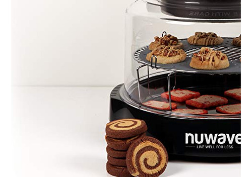 Nuwave Horno Rojo Pro Plus Cupula Transparente