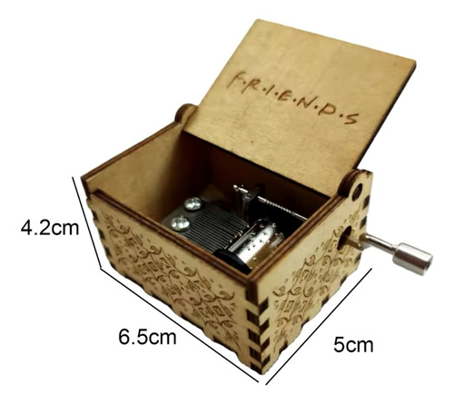 Caja Musical Serie Friends Box Wood Music Cajita Rachel Joey