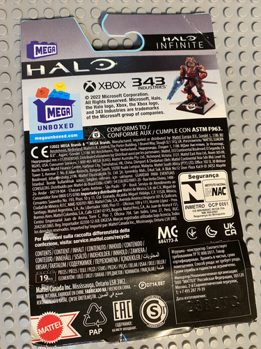 Megabloks Mega Construx Halo Apartan Yoroi Héroes 17 (Usado)