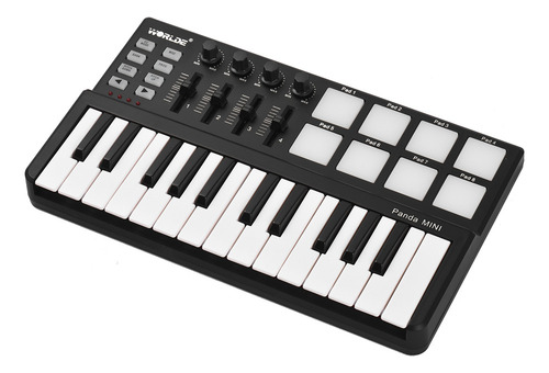 * Controlador Midi Pad Worlde Controller Batería Midi De 25