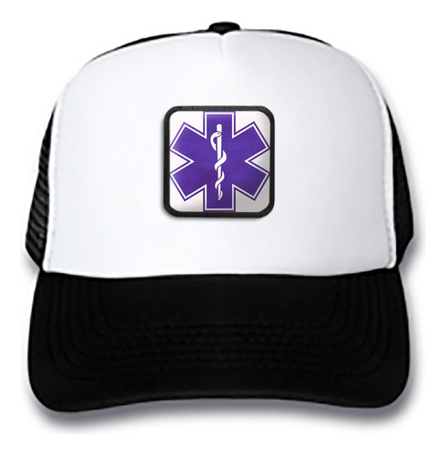 Gorra Gorro Trucker Medico Emergencias Violeta Sal2