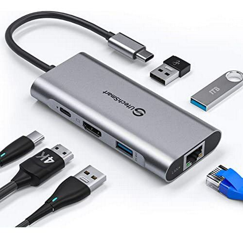 Adaptador Usb C Con Hdmi Y Ethernet