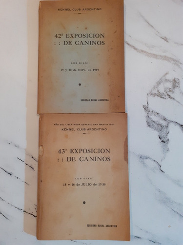 Exñosicio Canina. Lote De 5 Antiguos Catalogos. 1950. 52295.