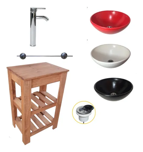 Bacha y griferia para baño hotsell