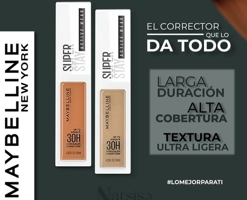 Corrector Maybelline New York Super Stay 30h