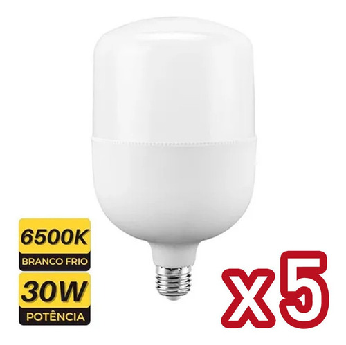 Foco Led Grande De 30 W, Ilumina La Luz Alta E27, 5