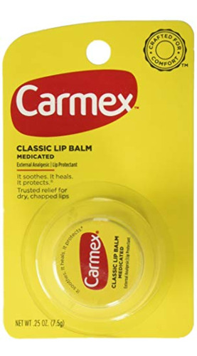 Bálsamo Labial Carmex  Classic Medicado 0,25 Oz (paquetes De