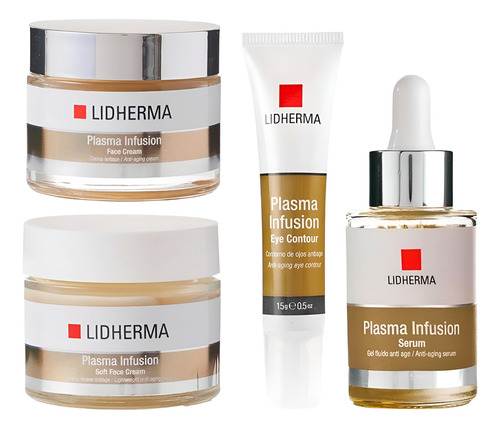 Kit X4 Rutina Día Y Noche Plasma Infusión Lidherma Momento De Aplicación Día/noche Tipo De Piel Todo Tipo De Piel