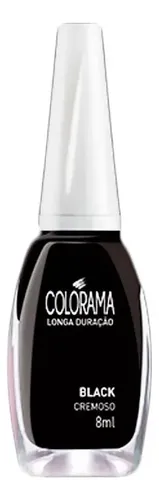 Esmalte Longa Duração Cremoso Nu Black Colorama 8ml Black