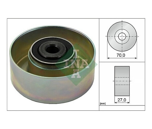 Polea Loca Alternador 206 Partner Metalica 70x28mm 5751.51