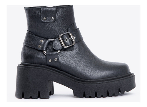 Bota Taco Alto Lydia Cuero Viamo Moda Mujer