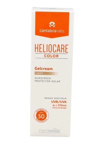 Protector Solar Gelcrean, Color Light. Heliocare(spf 50)