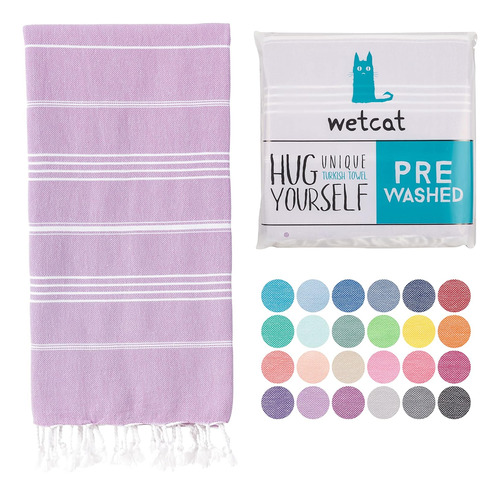 Toalla Turca Wetcat, Super Liviana, Extra Absorbente, Lila