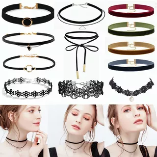 Gargantilla Choker Necklaces Color Lace, Accesorios Collar