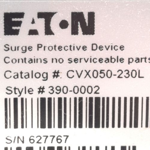 Eaton Cvx050-230l Protective Surge Device Single-phase 2 Sst