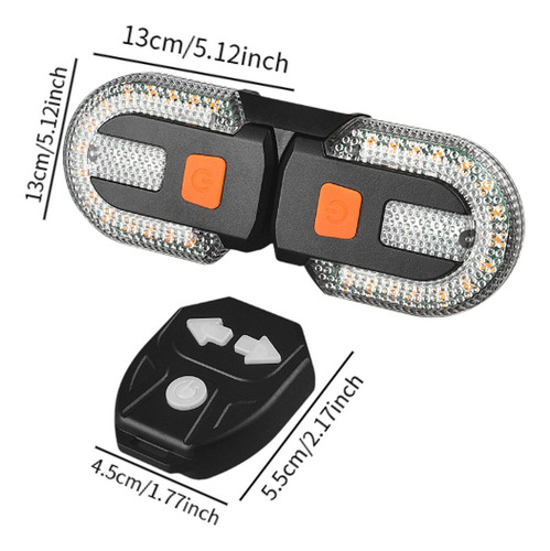Luz De Bicicleta, Luz Direccional De Señal De Para