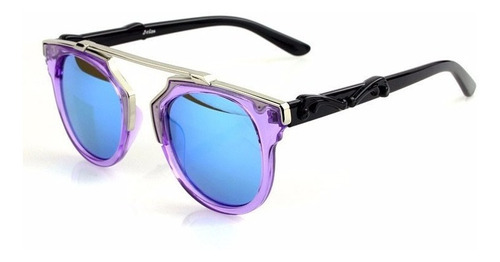 Lentes Trend Vintage Glam D Rihanna Unicos Violetas/azules