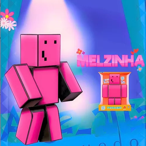 Boneco Melzinha 25 Cm Turma Problems Minecraft Algazarra