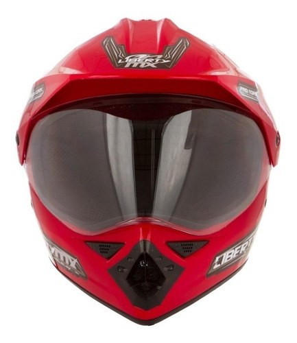 Capacete Para Moto Trial Pro Tork Liberty Mx Pro Vision V Cor Vermelho Desenho Solid Tamanho do capacete 60