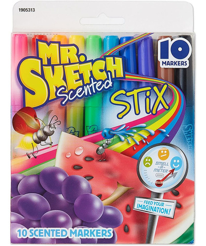 Marcadores Stix Perfumados De Mr. Sketch, Punta Fina, Colore