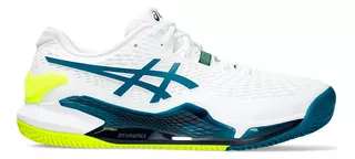 Zapatillas Asics Gel-resolution 9 Clay White/teal Hombre