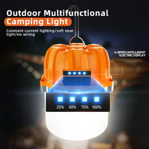 Z Luces Led Recargables De Cristal Usb Para Acampar Al Aire