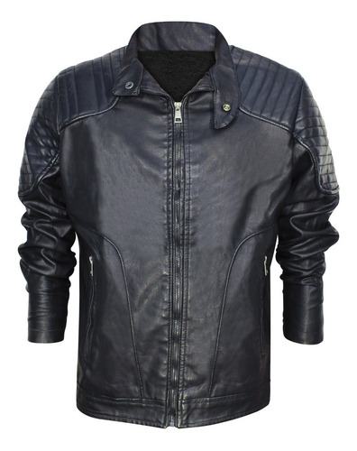 Imagen 2 de 7 de Chamarra Biker Vini Piel Roosevelt Súper Modelo Premium 05