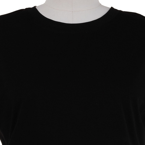 Imagen 4 de 7 de Blusa Basica Plumas Chandal Cuello Redondo Stretch Chic.