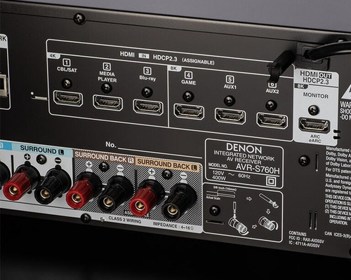 Denon Avr-s760h 7.2 Canales Wi-fi Bluetooth 8k