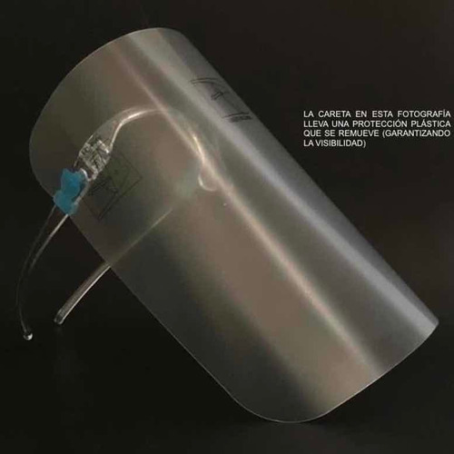 Bidameun Careta Protectora Con Lentes Caja 50 Piezas.