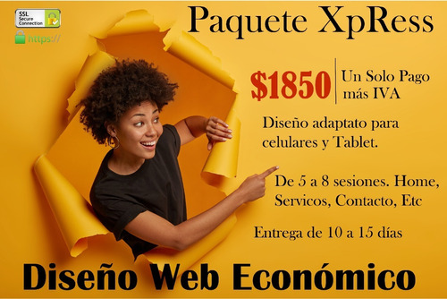 Página Web Desde $1800 Diseño Express