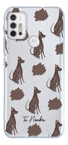 Funda Para Motorola Para Mujer Perrito Xolo Manchas Nombre