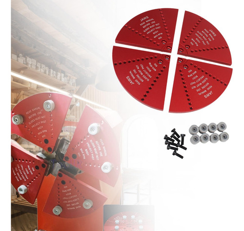 Cole Jaw Set Mandriles De Torno De Madera Para Torneado Rojo