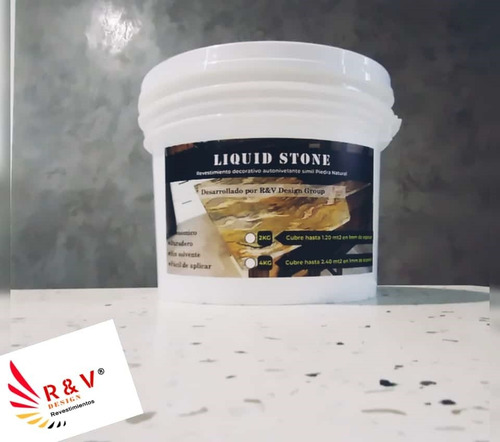 Kit Mesada Liquid Stone 2 M2 - No Es Microcemento