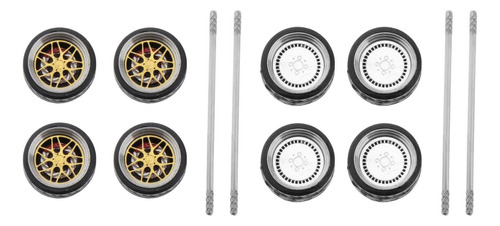 Juego De Ruedas Y Neumáticos De Coche Modelo 1:64,