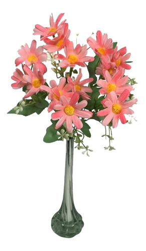 5 Buques Mini Margaridas Coloridas Artificiais Rosa Flor | Frete grátis