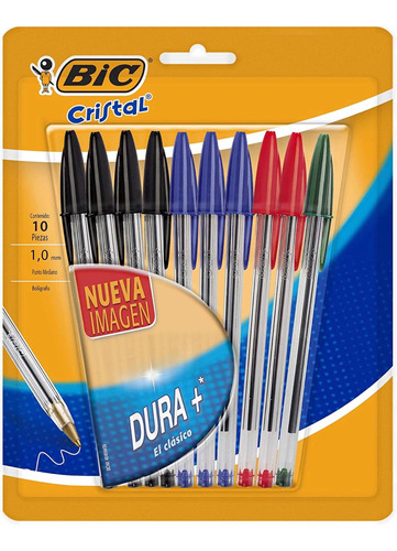 Lapiceros Bic Kit Kit 10 Boligrafos Cristal